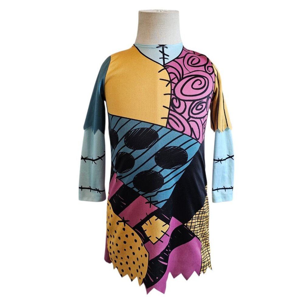 Nightmare Before Christmas Sally One Piece Patchwork Costume Dress Up 12-24M
